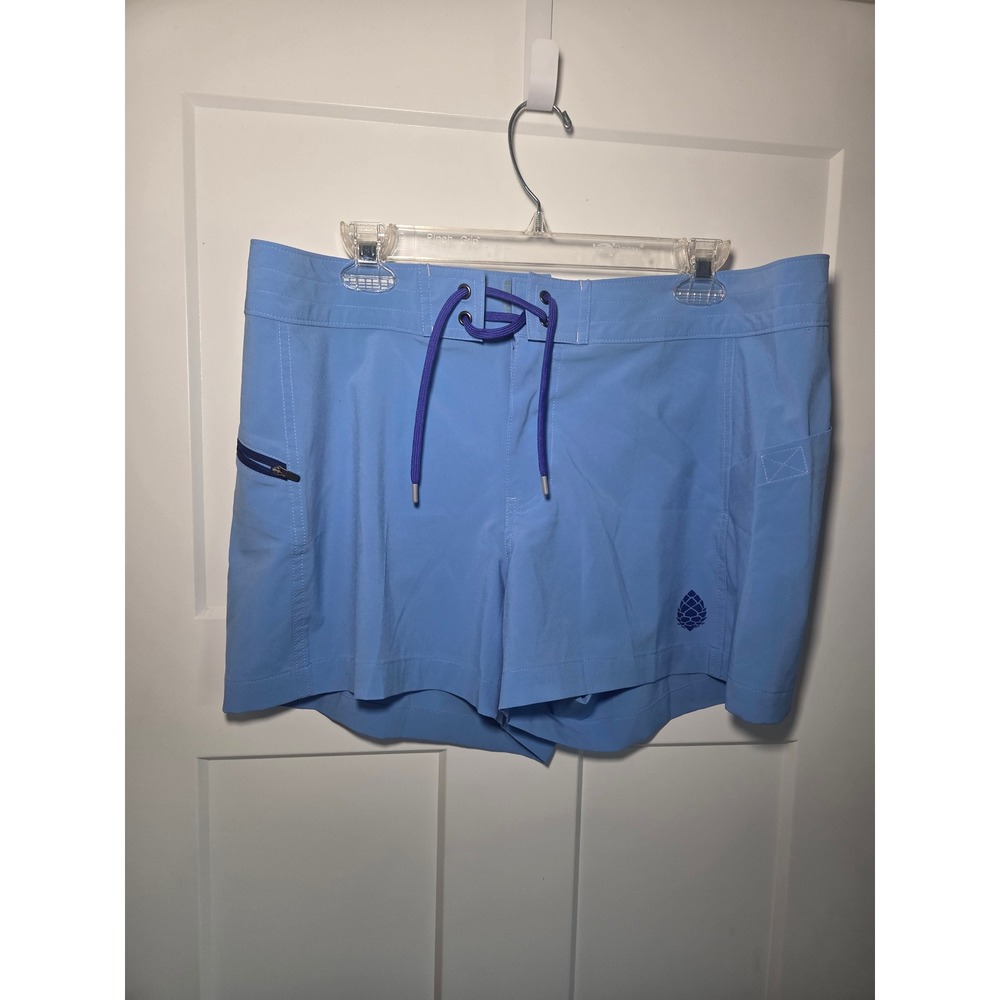 Stio Womens CFS Board Shorts Light Blue Water Shorts Size 14